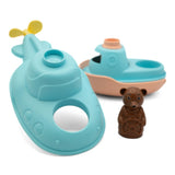 LE SOUS-MARIN BATEAU DE PETIT OURS BRUN